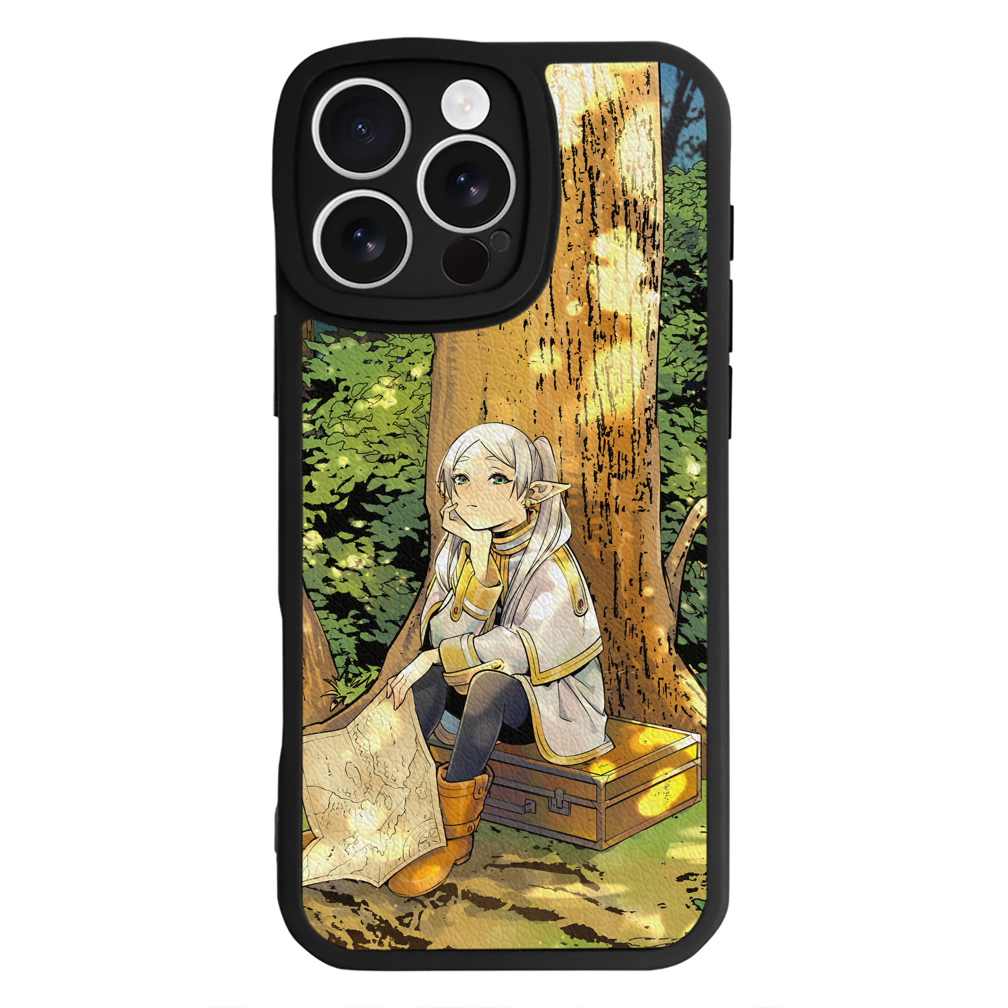 （画像用） 葬送のフリーレン Frieren 【iPhone 16シリーズ対応】シリコンスマホケース（レザー調） 材質：シリコン